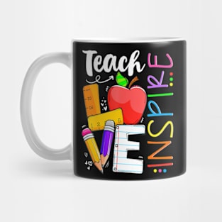 Cute Teach Love And Inspire Men Women Teacher Mug